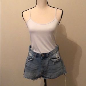 Denim shorts
